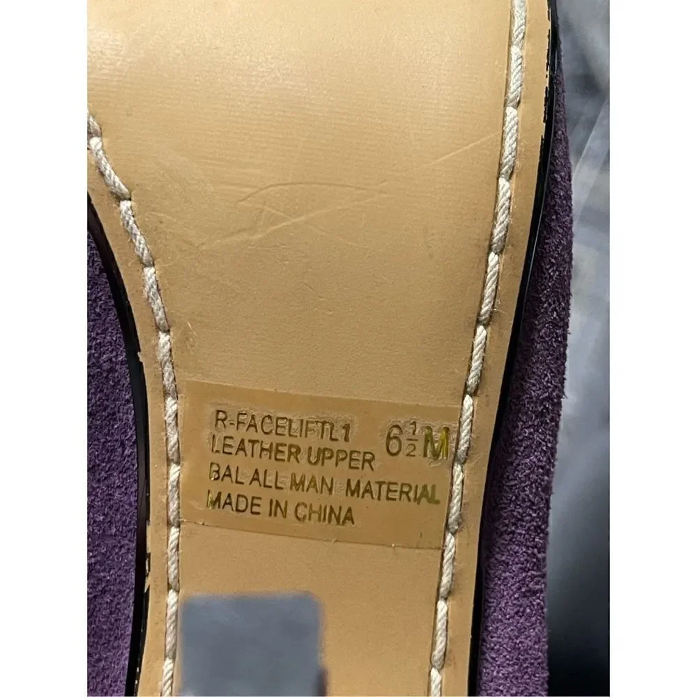 Nine West facelift purple heels in new condition size 61/2M